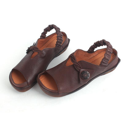 Retro Leather Soft Bottom Women's Sandals 2019 May New 