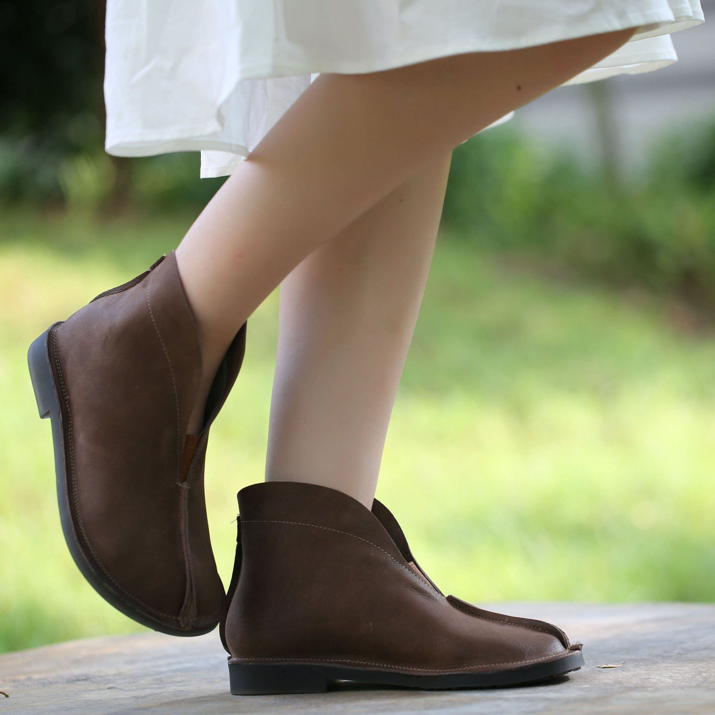 Retro Leather Women's Comfortable Shoes April 2021 New-Arrival 35 Coffee 