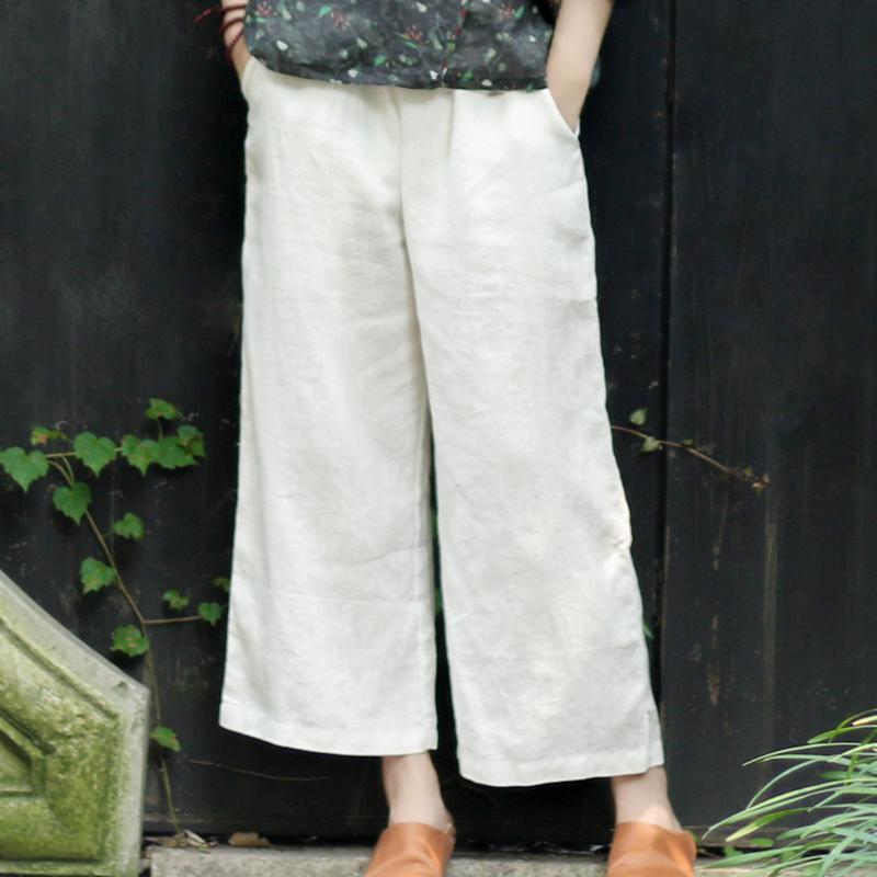 Retro Linen Loose Casual Cotton Linen Women Pants