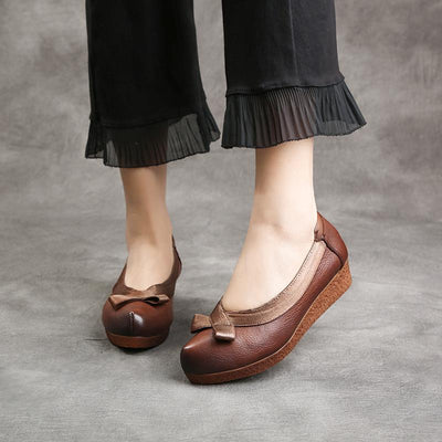 Retro Soft Sole Leather Comfortable Casual Shoes Aug 2021 New-Arrival 35 Coffee 