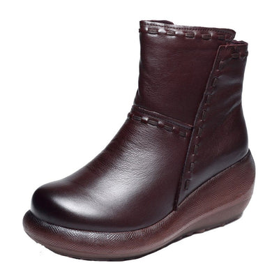 Retro Wedge Platform Boots 2019 New December 