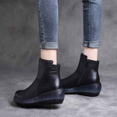 Retro Wedge Platform Boots 2019 New December 