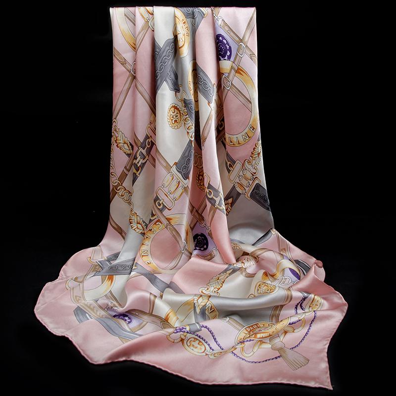 Silk Large Square Scarf Oversized Scarf Spring And Autumn Shawl