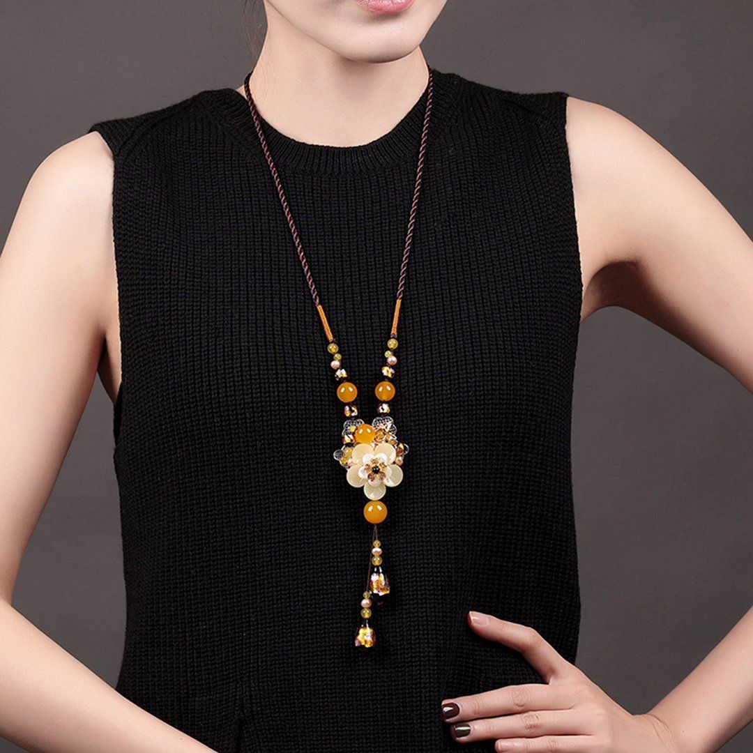 Simple Fashion Pendant Accessories Ethnic Style Necklace Autumn Winter Decorations