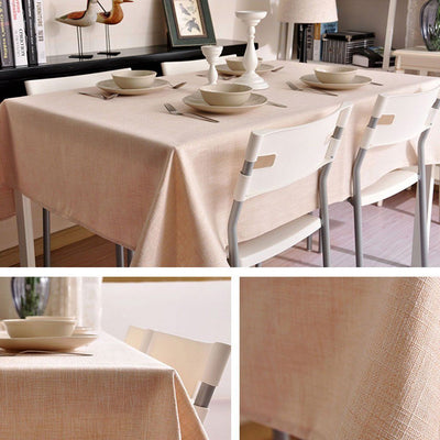 Simple Nordic Fabric Linen Tablecloth Home Linen 70cm*70cm Beige 