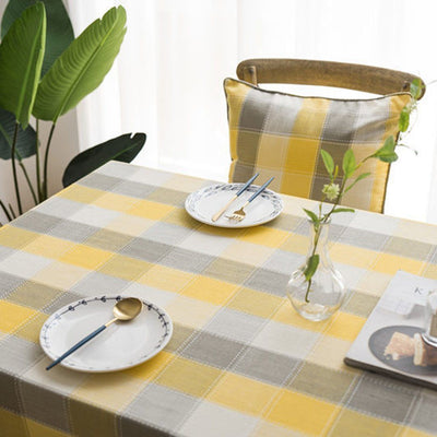Simple Waterproof Tablecloth Linen Tablecloth Rectangular Table Cover Fabric