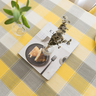 Simple Waterproof Tablecloth Linen Tablecloth Rectangular Table Cover Fabric Home Linen 