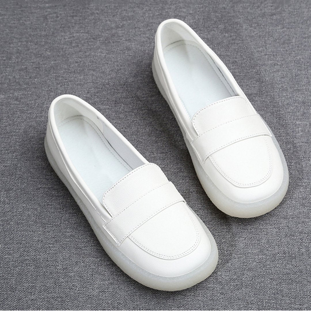 Soft Comfortable Flats Slip On Leather Shoes 2020 New January 
