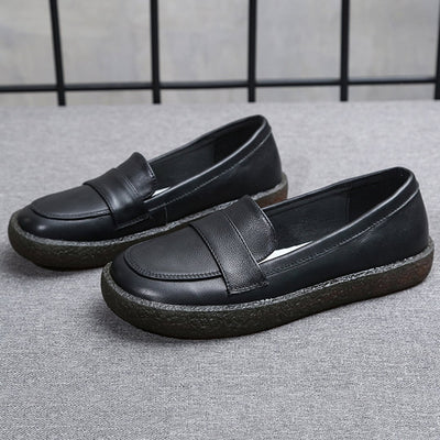 Soft Comfortable Flats Slip On Leather Shoes