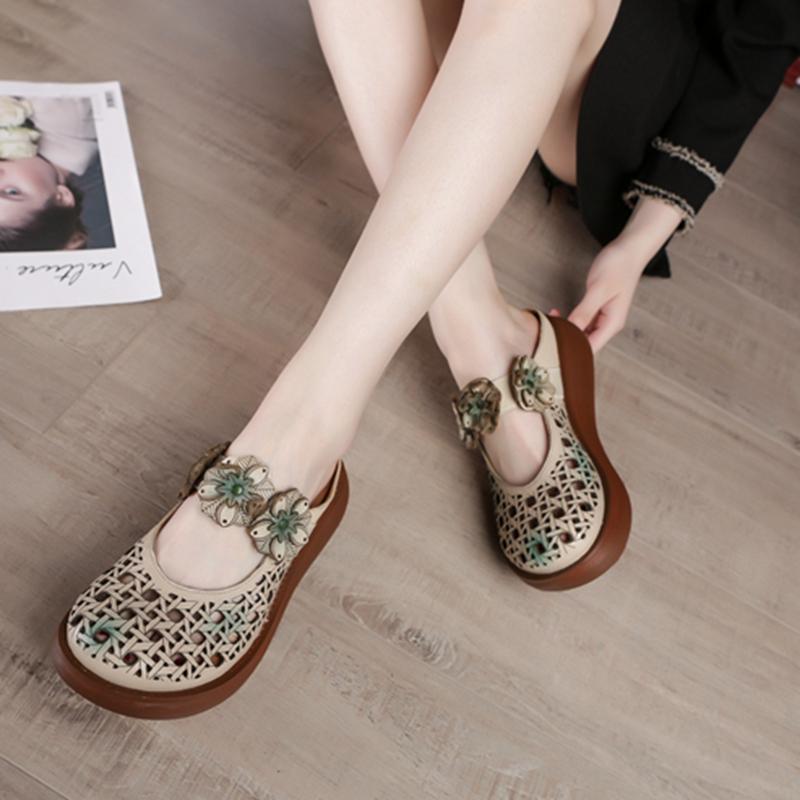 Soft Leather Sandals And Slippers