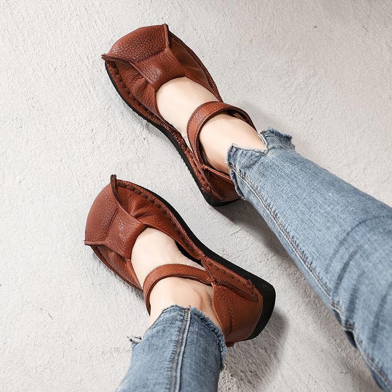 Spring And Summer Comfortable Leather Sandals