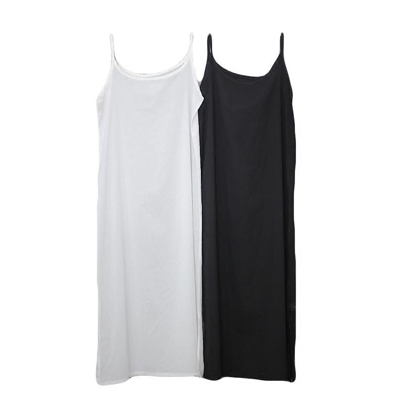 Spring And Summer Cotton Loose Simple Sleeveless Dress (Inside Wear) 2019 May New 