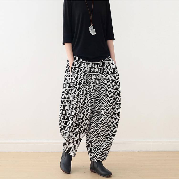 Spring And Summer Retro Loose Slim Pants