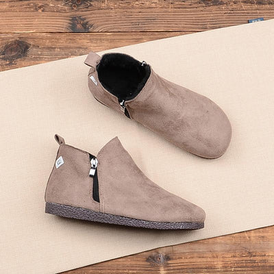 Spring Autumn Casual Abrasive Ankle Boots Dec 2021 New Arrival 35 Khaki Normal