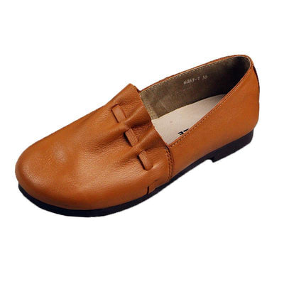 Spring New Leather Flat Bottom Casual Shoes 2019 April New 