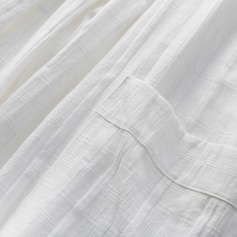 Spring Summer Cotton Linen Loose Long Dress Robe 2019 April New 