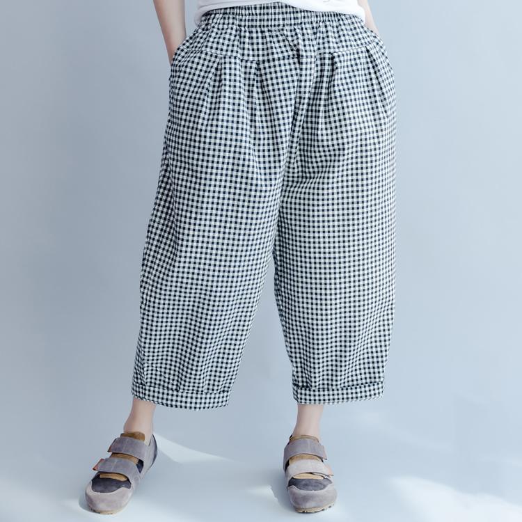 Spring SummerPlaid Loose Casual Pants March-2020-New Arrival 