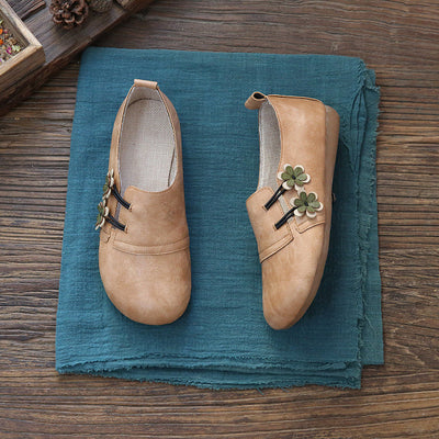 Spring Women Vintage Fashion Floral Casual Shoes