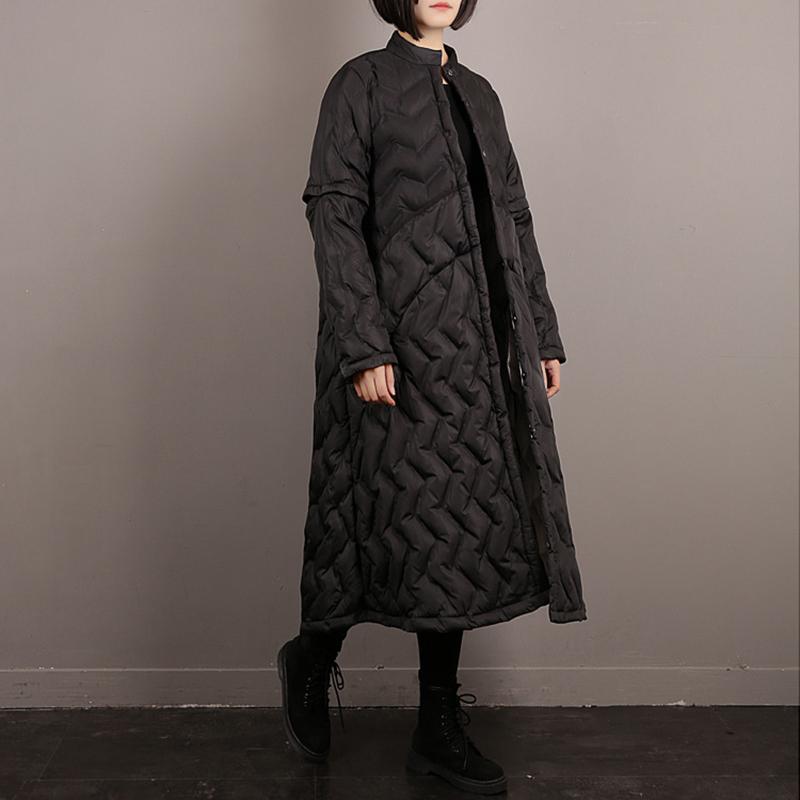 Stand Collar Padded Winter Long Down Coat Dec 2020-New Arrival 