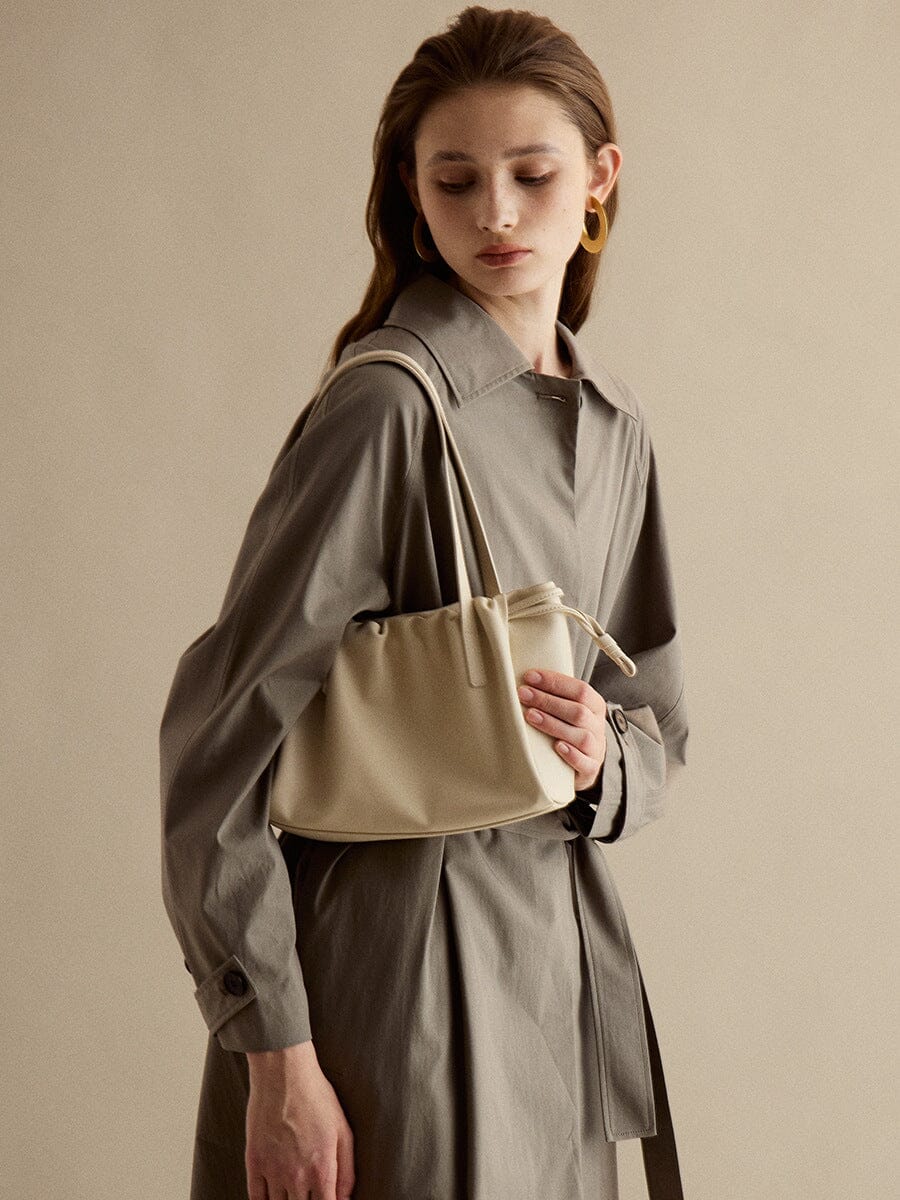 Stylish Minimalist Soft Leather Shoulder Bag