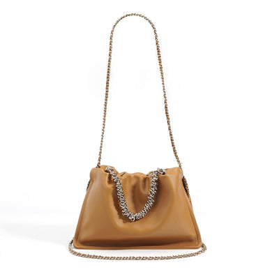 Stylish Soft Leather Casual Shoulder Bag Jul 2023 New Arrival Caramel 