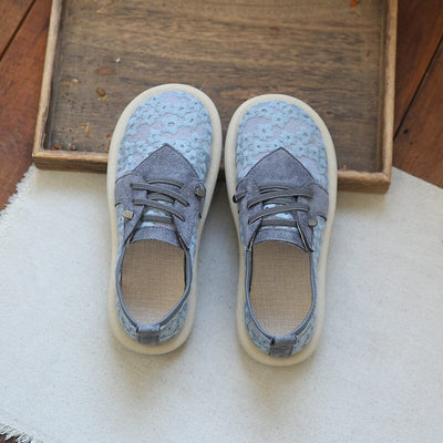 Summer Breathable Canvas Soft Casual Shoes Jul 2023 New Arrival 35 Gray 