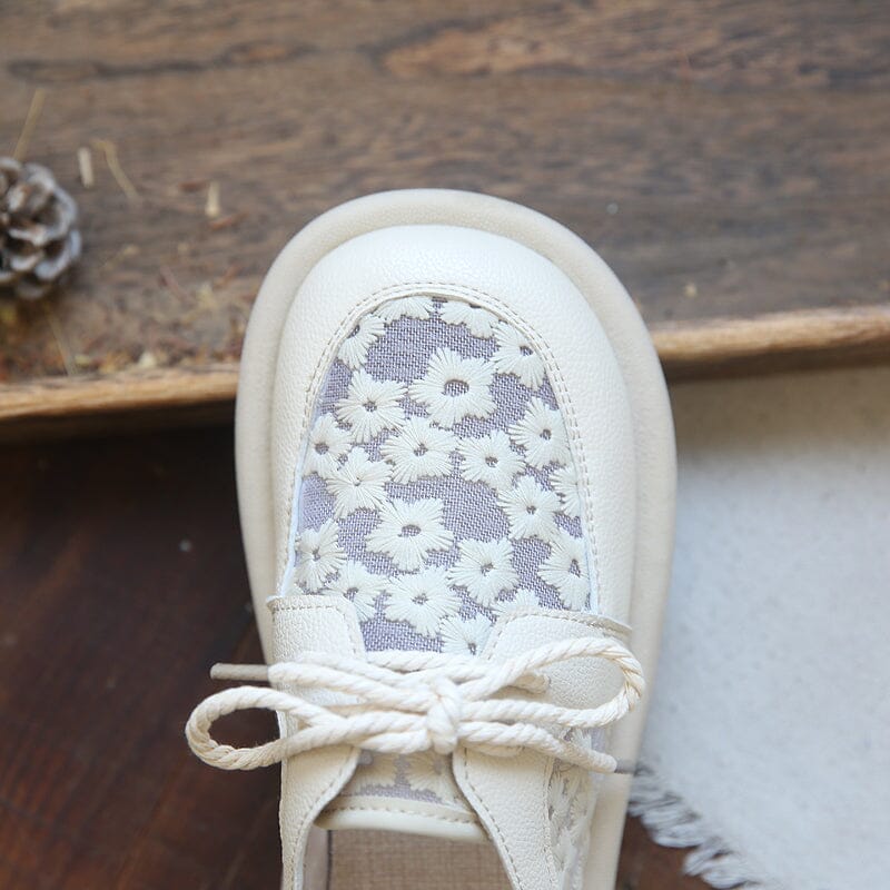 Summer Breathable Embroidery Mesh Soft Casual Shoes Jun 2023 New Arrival 