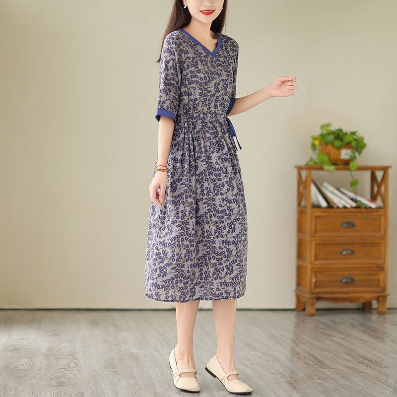 Summer Casual Fashion Floral Dress Jul 2023 New Arrival 