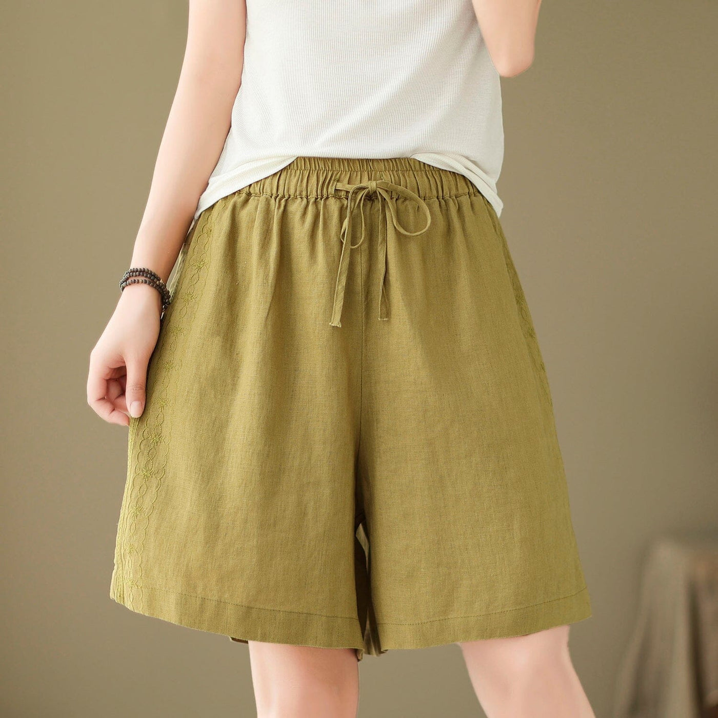 Summer Casual Loose Minimalist Linen Shorts