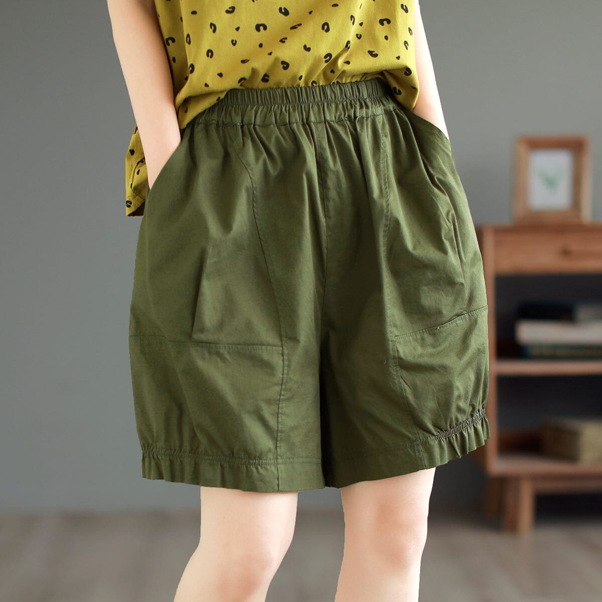 Summer Casual Loose Thin Solid Shorts May 2023 New Arrival 