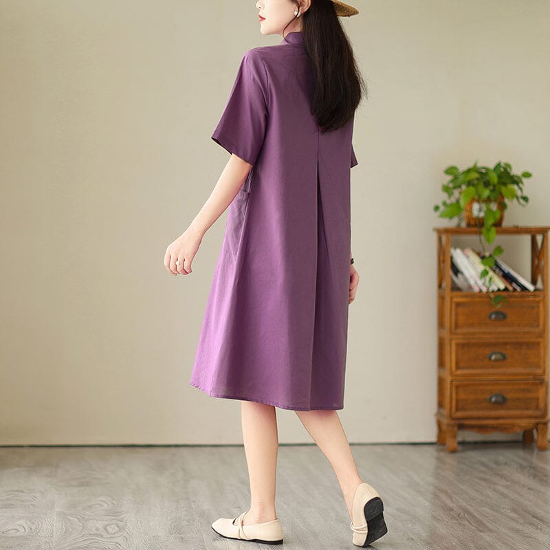 Summer Casual Minimalist Cotton Linen Dress Jul 2023 New Arrival 