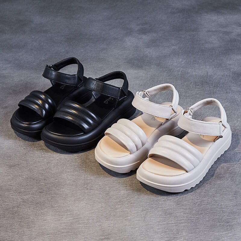 Summer Comfort Casual Minimalist Leather Sandals Jun 2023 New Arrival 