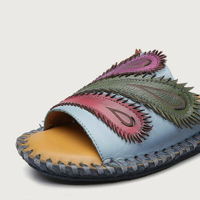 Summer Ethnic Style Flat Bottom Casual Beach Slippers 2019 May New 