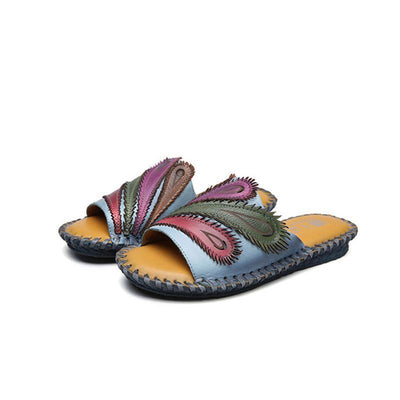 Summer Ethnic Style Flat Bottom Casual Beach Slippers 2019 May New 