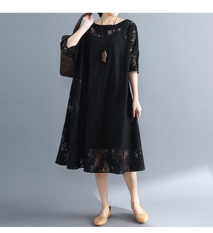 Summer Fairy Loose Lace Dress May 2021 New-Arrival 
