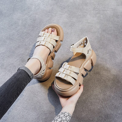 Summer Handcraft Plaited Leather Casual Sandals