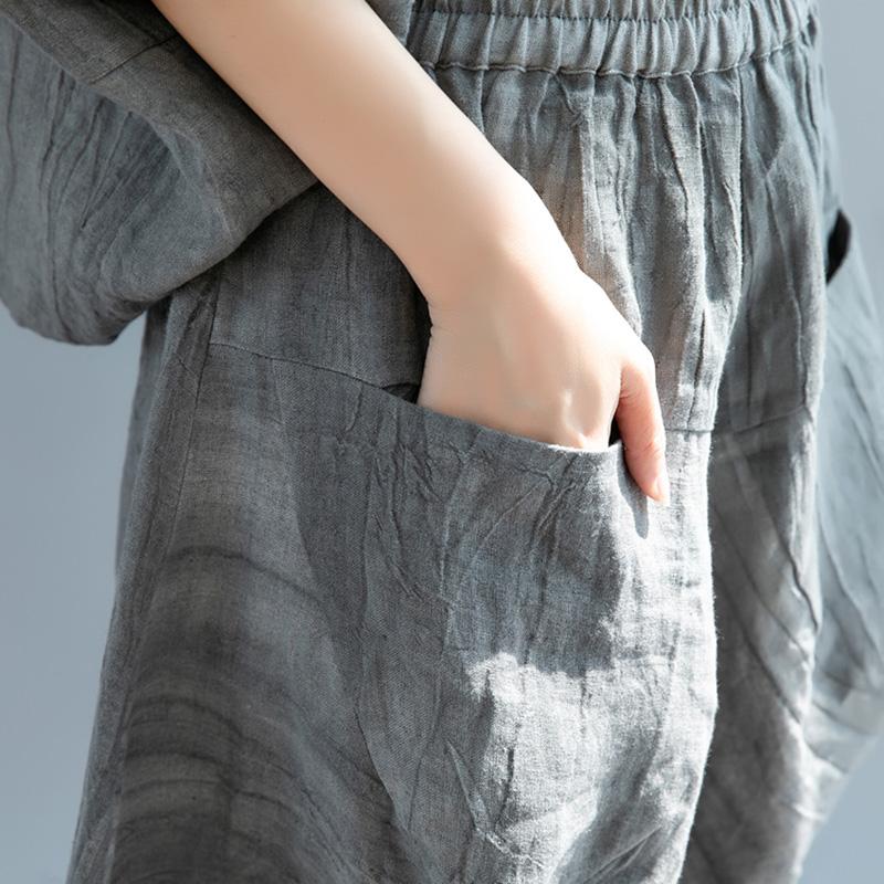 Summer Linen Suit Shirt + Harem Pants March 2021 New-Arrival 