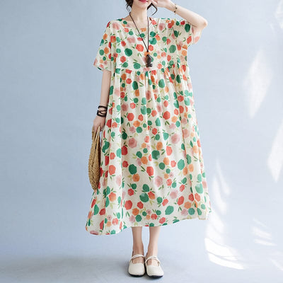 Summer Loose Casual Dots Fashion Dress