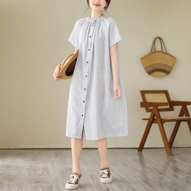 Summer Loose Casual Fashion Stripe Dress