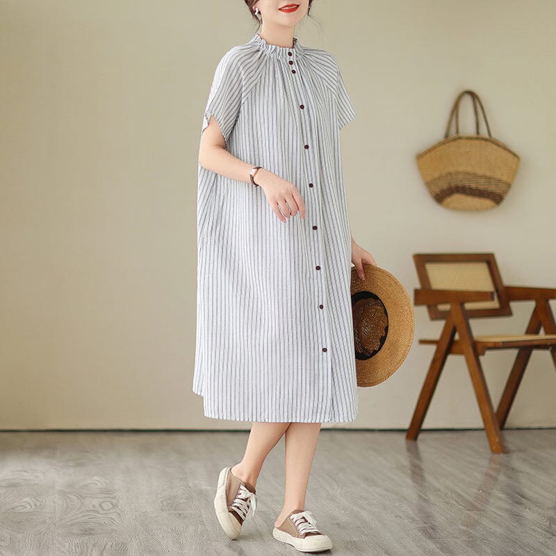 Summer Loose Casual Fashion Stripe Dress