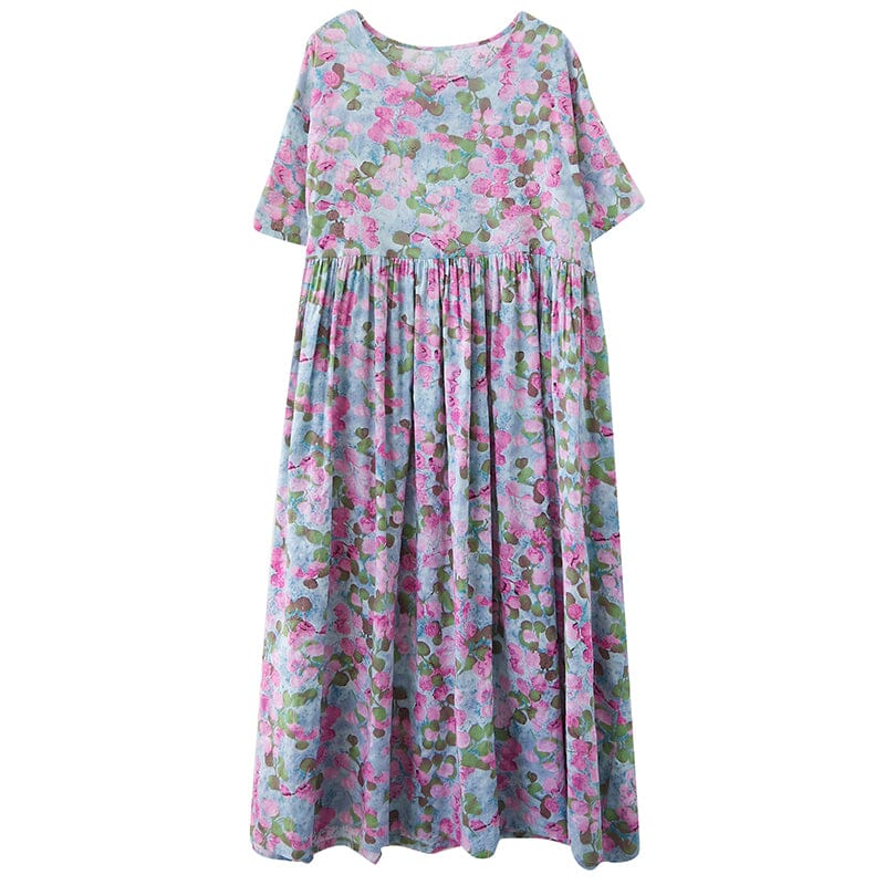 Summer Loose Casual Floral Dress Plus Size Jul 2023 New Arrival 