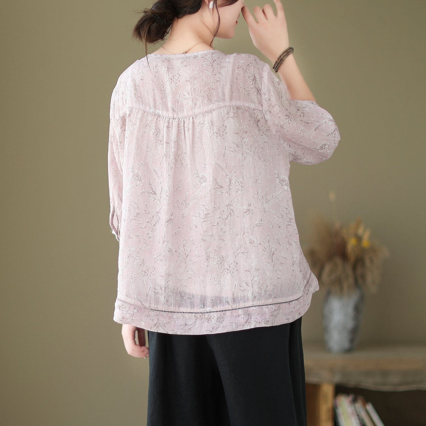 Summer Loose Casual Minimalist Linen Blouse May 2023 New Arrival 