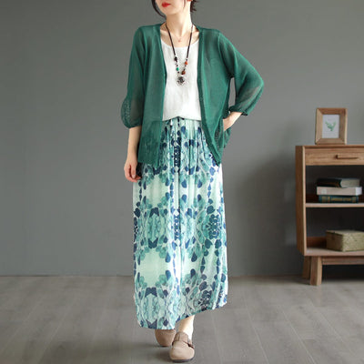 Summer Loose Casual Thin Linen V-Neck Blouse May 2023 New Arrival 