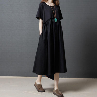 Summer Loose Fashion Stitching Dress May 2021 New-Arrival 