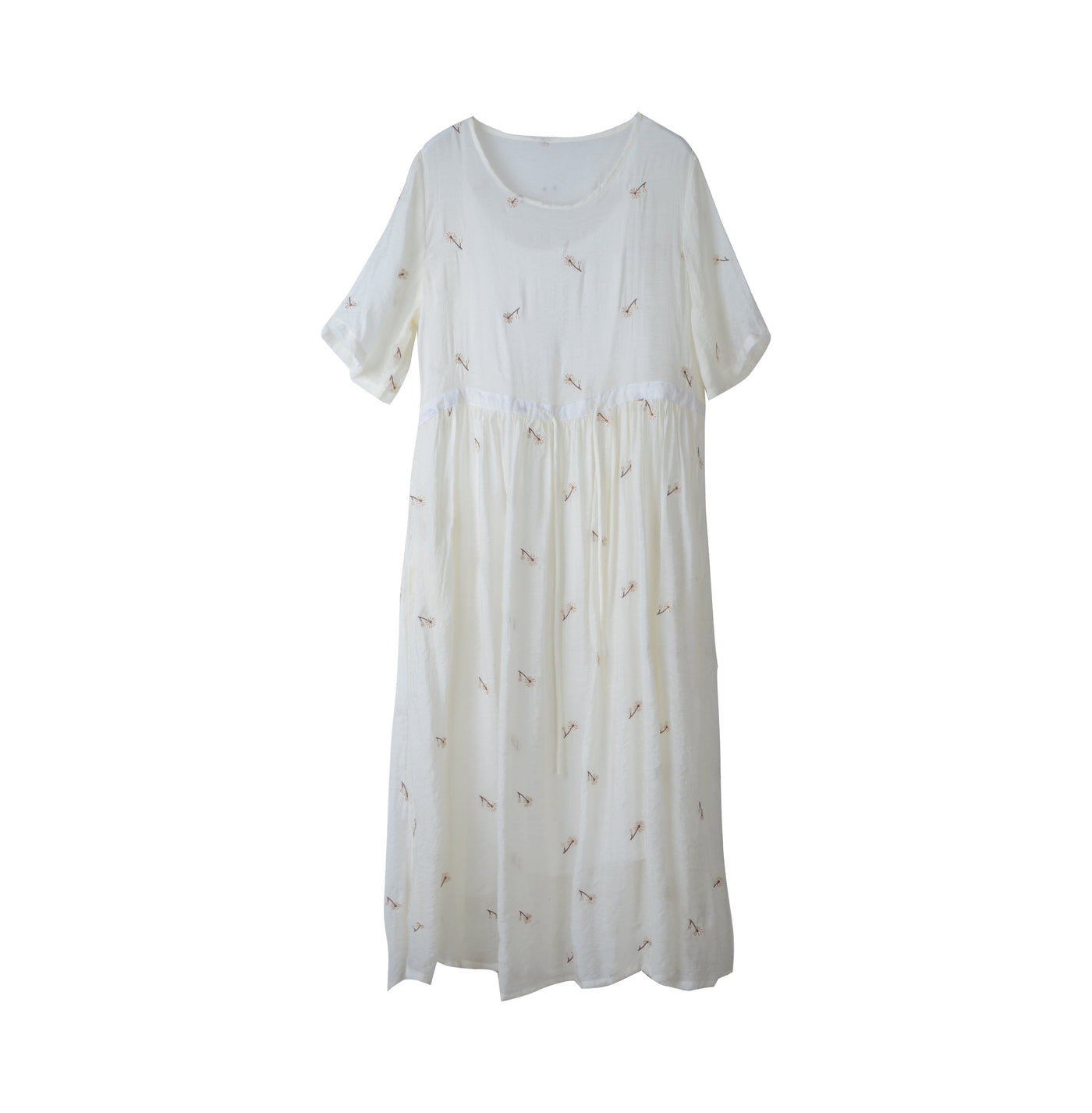 Summer Retro Casual Embroidery Loose Dress May 2023 New Arrival 