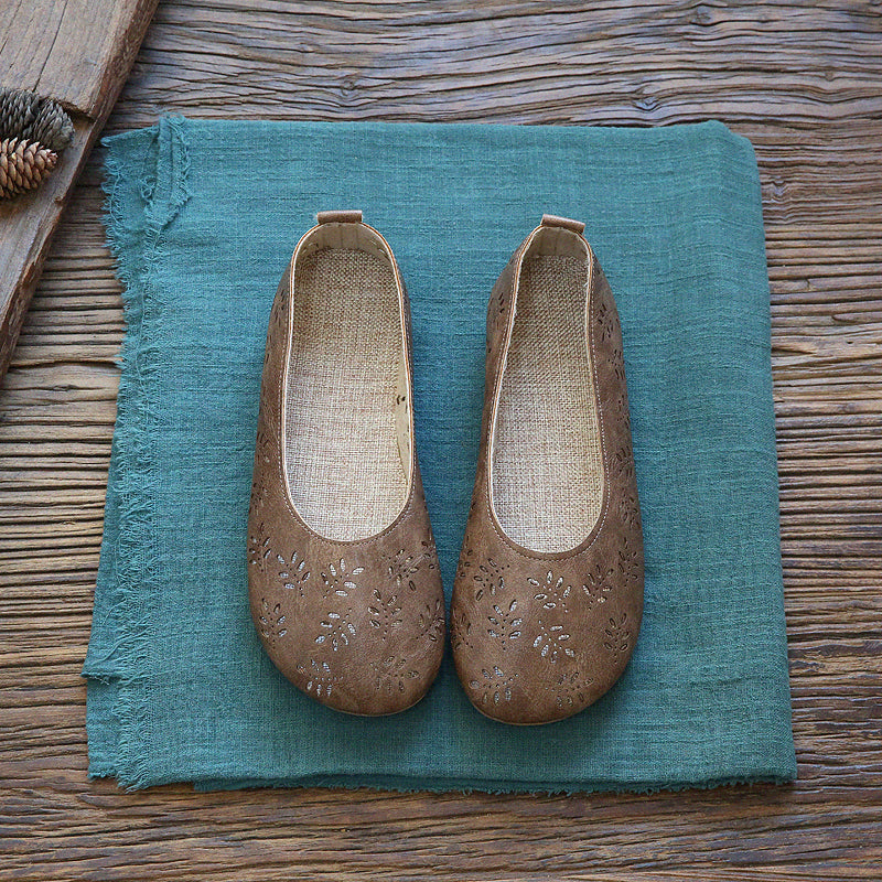 Summer Retro Hollow Cotton Linen Casual Shoes Jul 2022 New Arrival 35 Khaki 