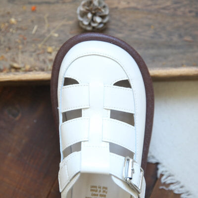 Summer Retro Hollow Leather Casual Sandals May 2023 New Arrival 