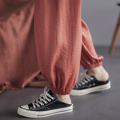 Summer Solid Casual Loose Chiffoin Harem Pants 2019 July New 