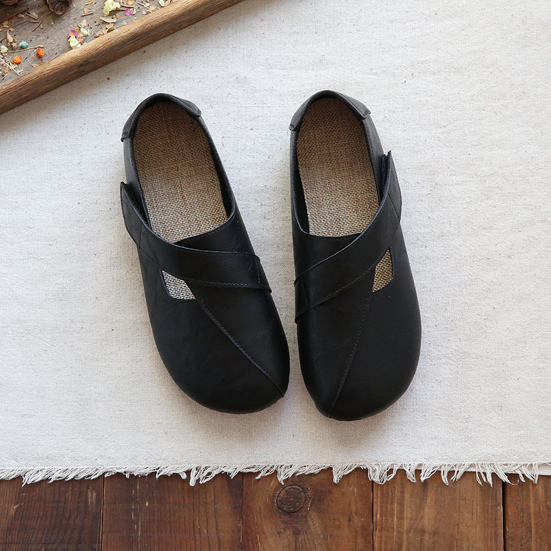 Summer Women Retro Handmade Cotton Linen Casual Shoes Jul 2022 New Arrival 35 Black 
