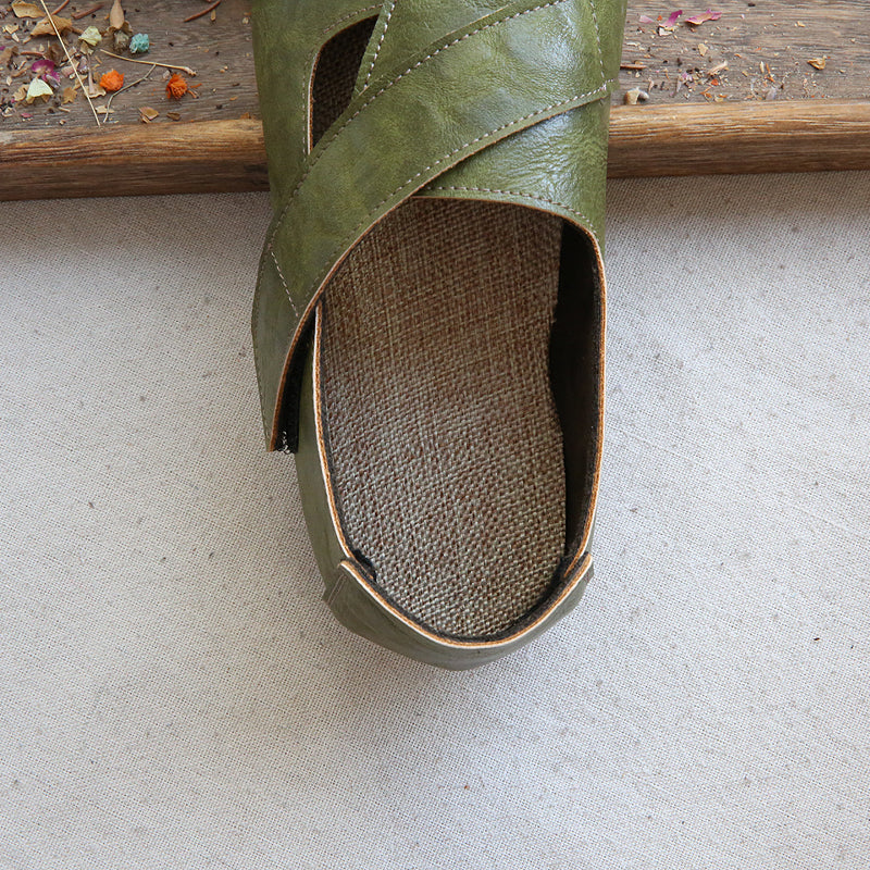 Summer Women Retro Handmade Cotton Linen Casual Shoes